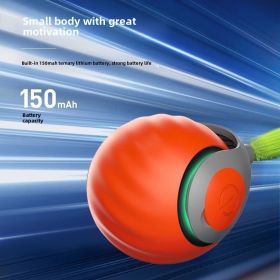 Pet Gravity Protrusion Ball, Cats And Dogs Are All Applicable, Super Suction, Stimulate The Nature Of Cute Pets To Hunt, Fun Interaction Super Lo (Color: Orange)