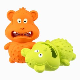 Dog Teething Toy Green, Orange 2-Pack (Option: Green orange)